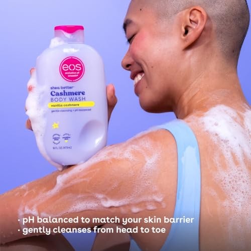 Eos Shea Better Cashmere Body Wash - Vanilla Cashmere - 16 Fl Oz